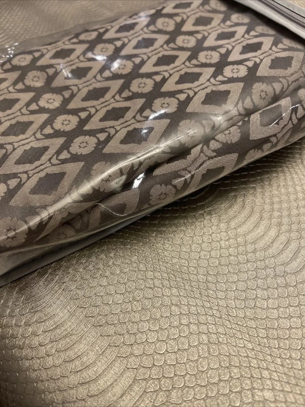 waterford linens king sham alana gray brand new!